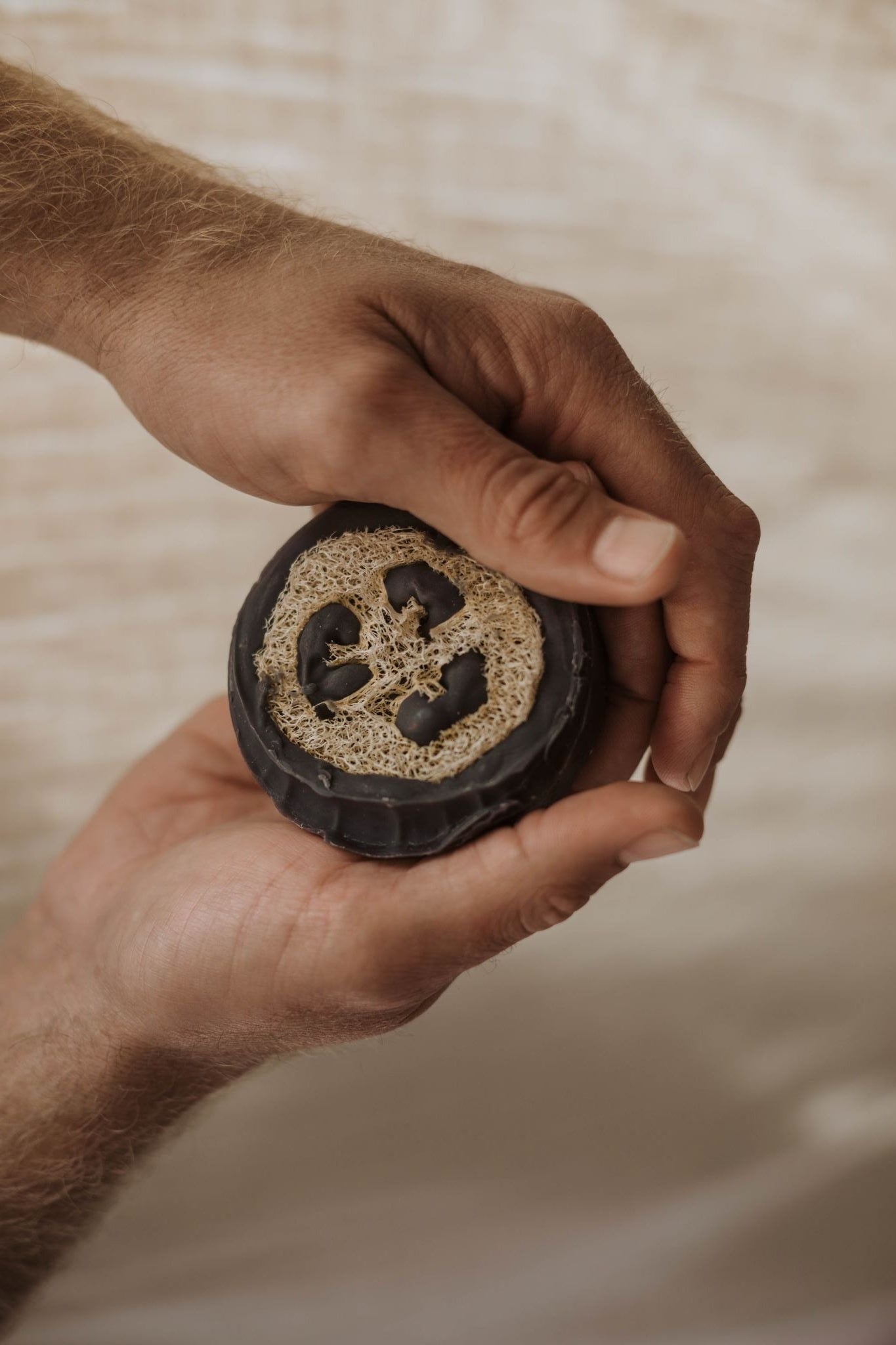 Charcoal and Mint Loofah Soap